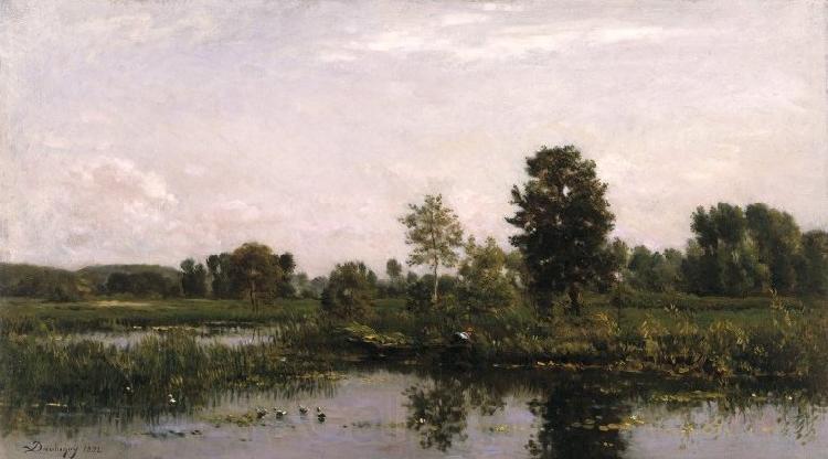 Charles-Francois Daubigny A Bend in the River Oise